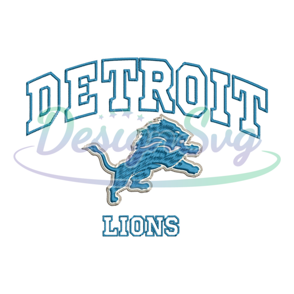 Detroit Lions NFL Logo Embroidery Files