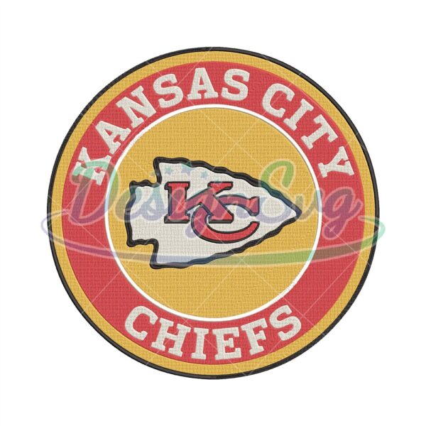 Kansas City Chiefs Token Embroidery Design