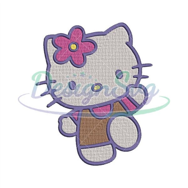 Hello Kitty Embroidery Design