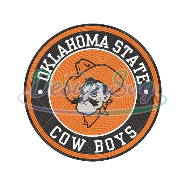 Oklahoma State Cow Boys NCAA Logo Embroidery
