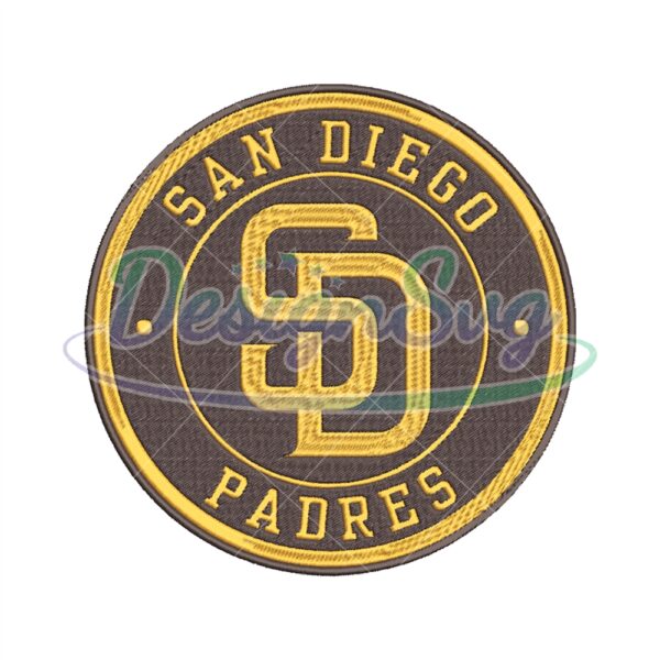 MLB San Diego Padres Team Embroidery Design
