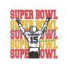 Super Bowl Embroidery Design