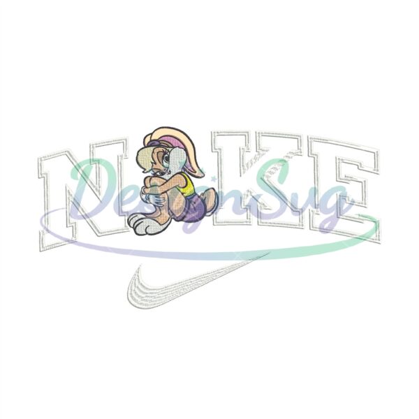 Bunny Lady Nike Embroidery Design