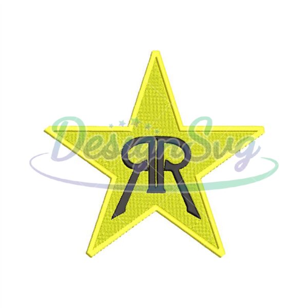 Rockstar Embroidery Logo For Cap