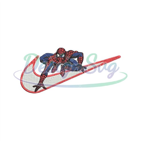 Nike Spiderman Logo Embroidery Design
