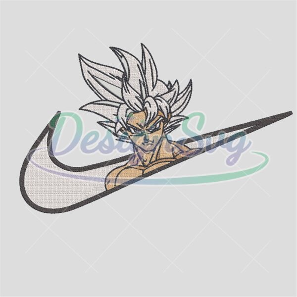 Nike Son Goku Dragon Ball Embroidery Design