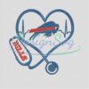 Stethoscope Buffalo Bills Embroidery Design