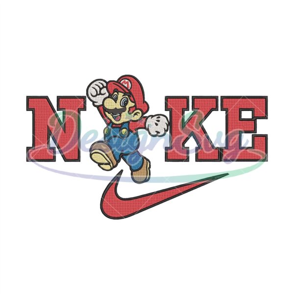 Nike Mario Embroidery Designs