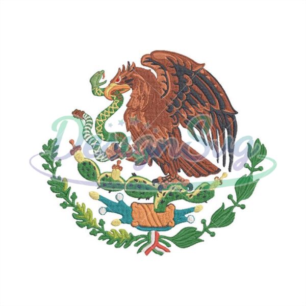 Mexico Mascot Embroidery Design