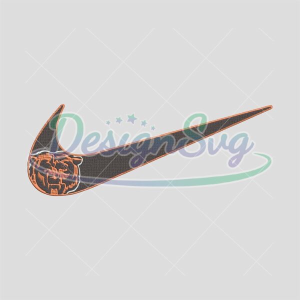 Chicago Bears Nike NFL Embroidery Design