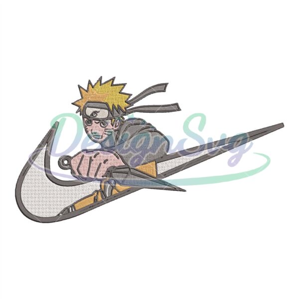 Nike Naruto Anime Embroidery Design