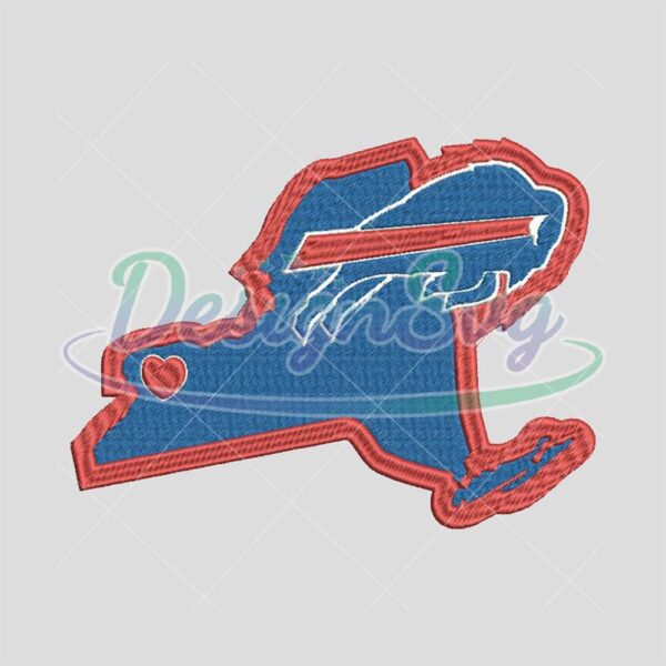 Buffalo Bills NFL Logo Sport Embroidery Design