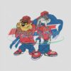 Taz And Bugs Kriss Kross Buffalo Bills Embroidery Design