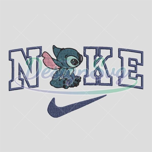 Nike Blue Stitch Embroidery Design File Pes Lilo And Stitch