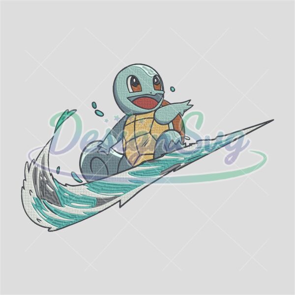 Squirtle Nike Embroidery Designs Pes