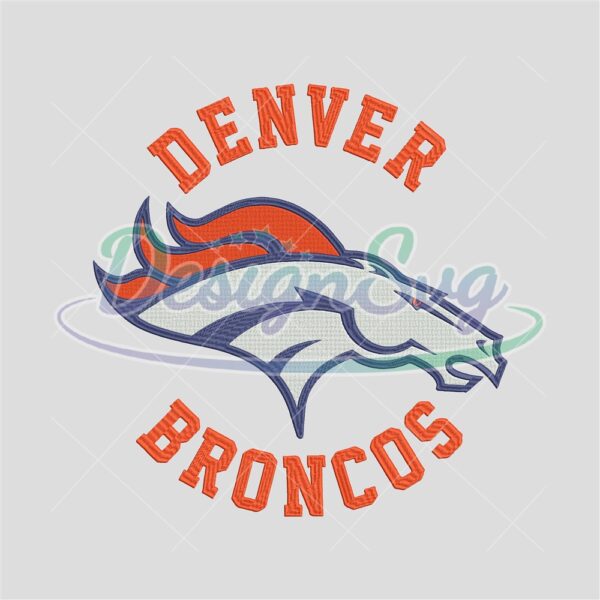 Denver Broncos NFL Logo Embroidery