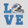 Buffalo Bills Love Embroidery Design