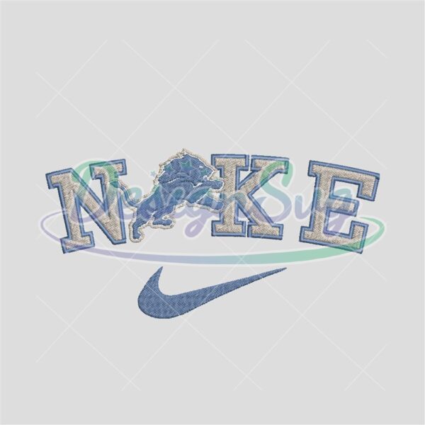 NFL Detroit Lions Nike Embroidery File