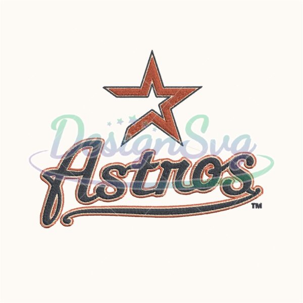 Houston Astros Logo Embroidery Design