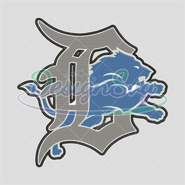 Detroit Lions NFL Logo Embroidery Design