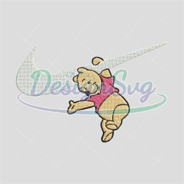 Nike Pooh Disney Pooh Embroidery Design
