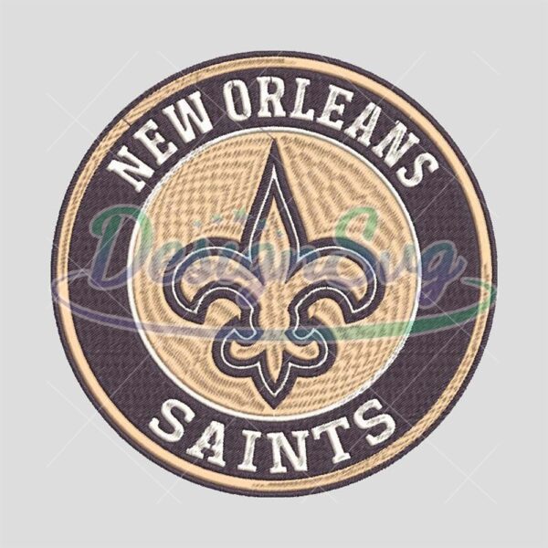 NFL New Orleans Saints Machine Embroidery