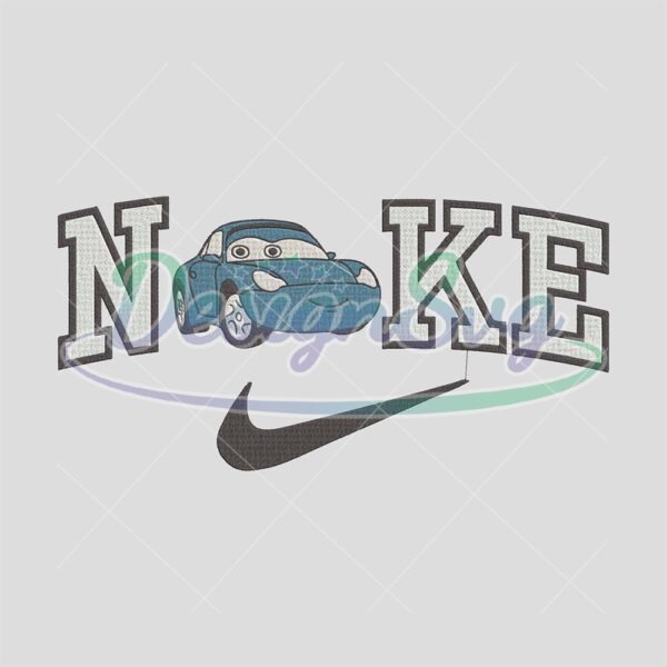 Nike Sally Carrera Embroidery Design File Cars