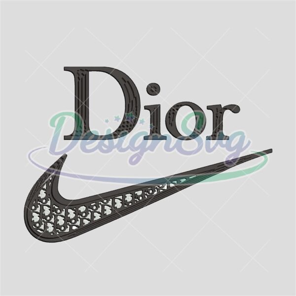 Nike Dior Embroidery Design