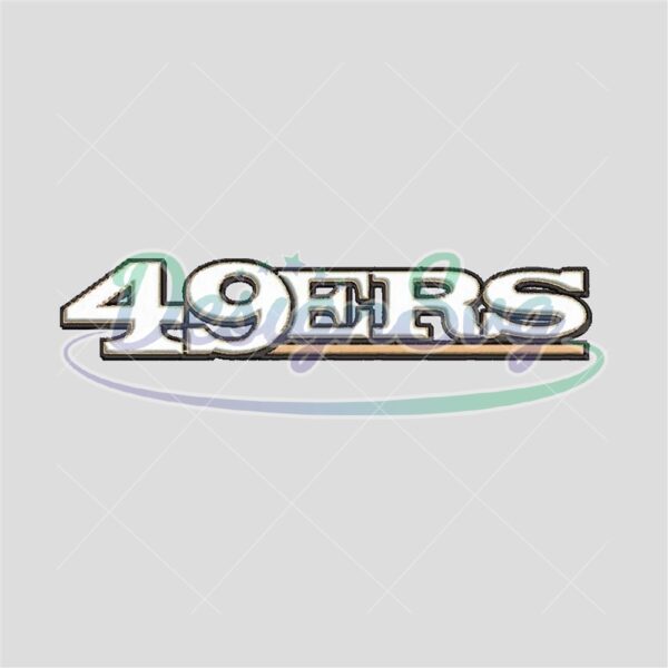 49Ers Logo Letter Design Embroidery San Francisco