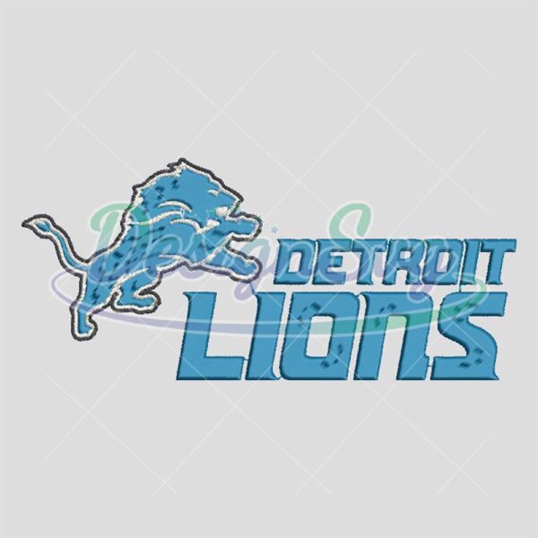 NFL Logo Detroit Lions Embroidery Designs