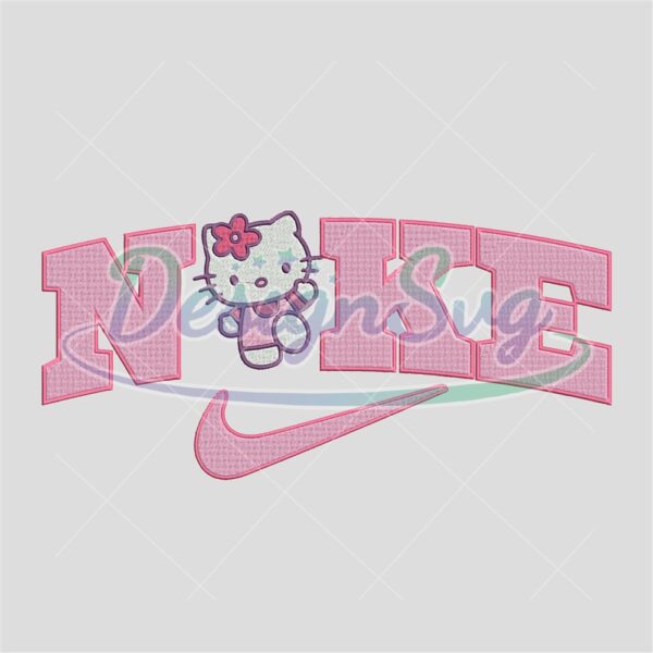 Nike Hello Kitty Embroidery Design