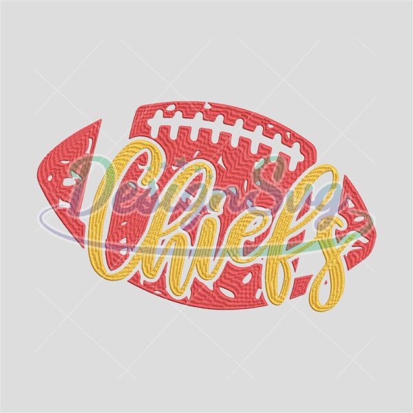Kansas City Chiefs Ball Embroidery
