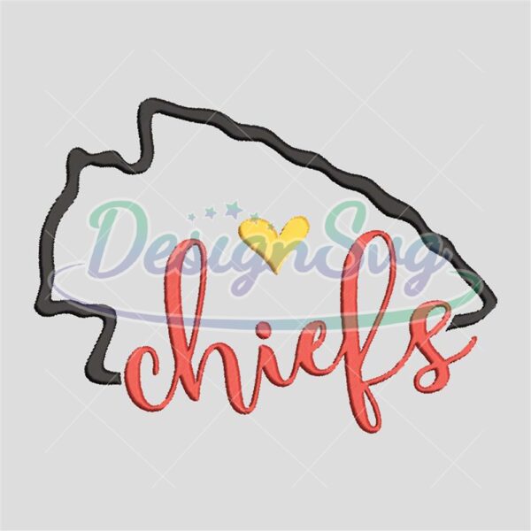 Kansas City Chiefs Design Logo Embroidery