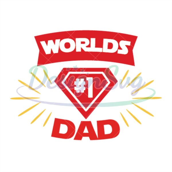 Worlds No 1 Dad Svg Happy Father Design