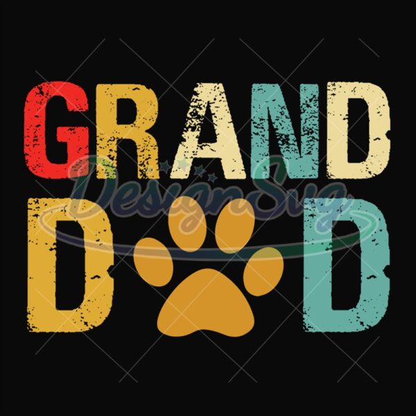 Granddad Vintage Svg Dog Dad Design