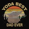 Yoda Best Dad Ever Svg Vintage dad Gift Design