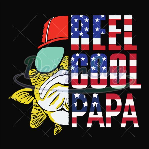 Reel Cool Papa Fishing Svg