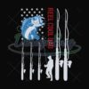 Reel Cool Dad Fishing Flag Svg