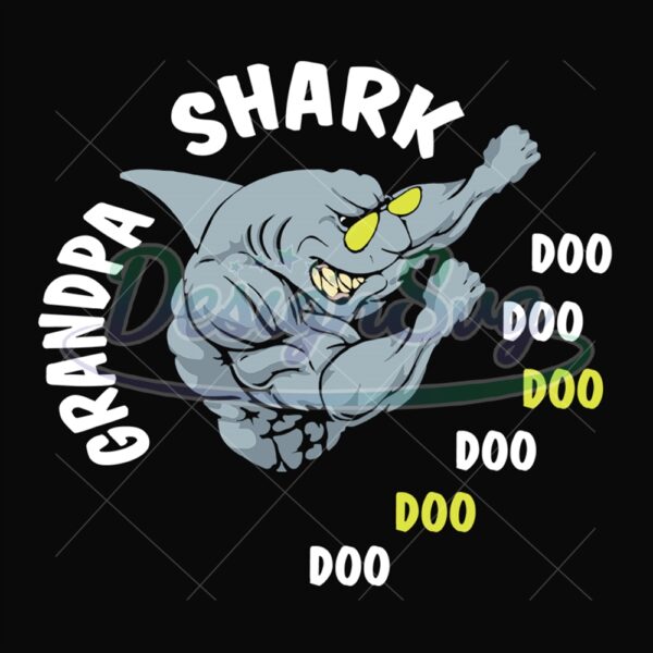 Grandpa Shark Doo Doo Doo Doo Svg