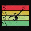 Papa Love Guitar Retro Music Svg