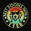 Best Doodle Papa Ever Svg Retro Vintage