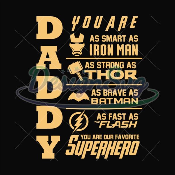 Daddy You Are As Smart As Iron Man Svg