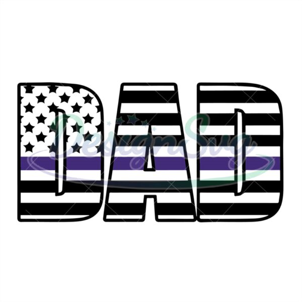 Dad American Flag 4th Of July Svg