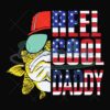 Reel Cool Daddy Big Fish Wears Glasses Svg