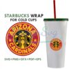 Arizona Cardinals Starbucks Wrap Svg