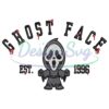 Ghost Face Est Embroidery Halloween File
