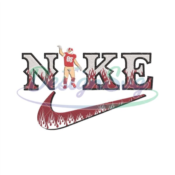 Nike Baseball Fire Embroidery Design