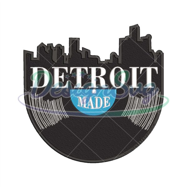 Detroit Made Embroidery Design