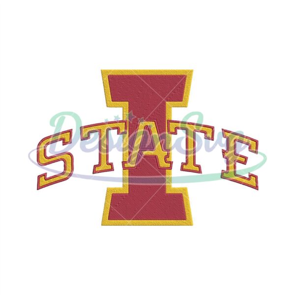 NCAA Iowa State Cyclones Team Embroidery Design
