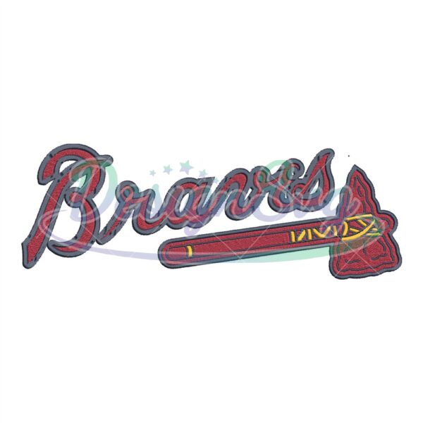 Atlanta Braves Embroidery Designs MLB Logo